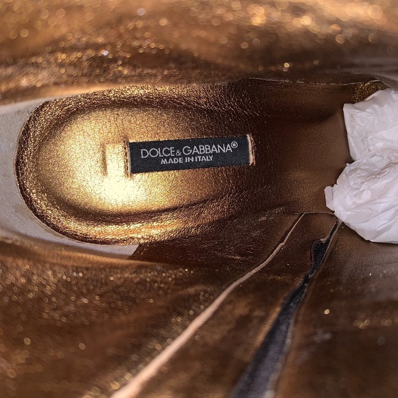 DOLCE GABBANA Vitello High Heel Booties - Picture 7 of 7